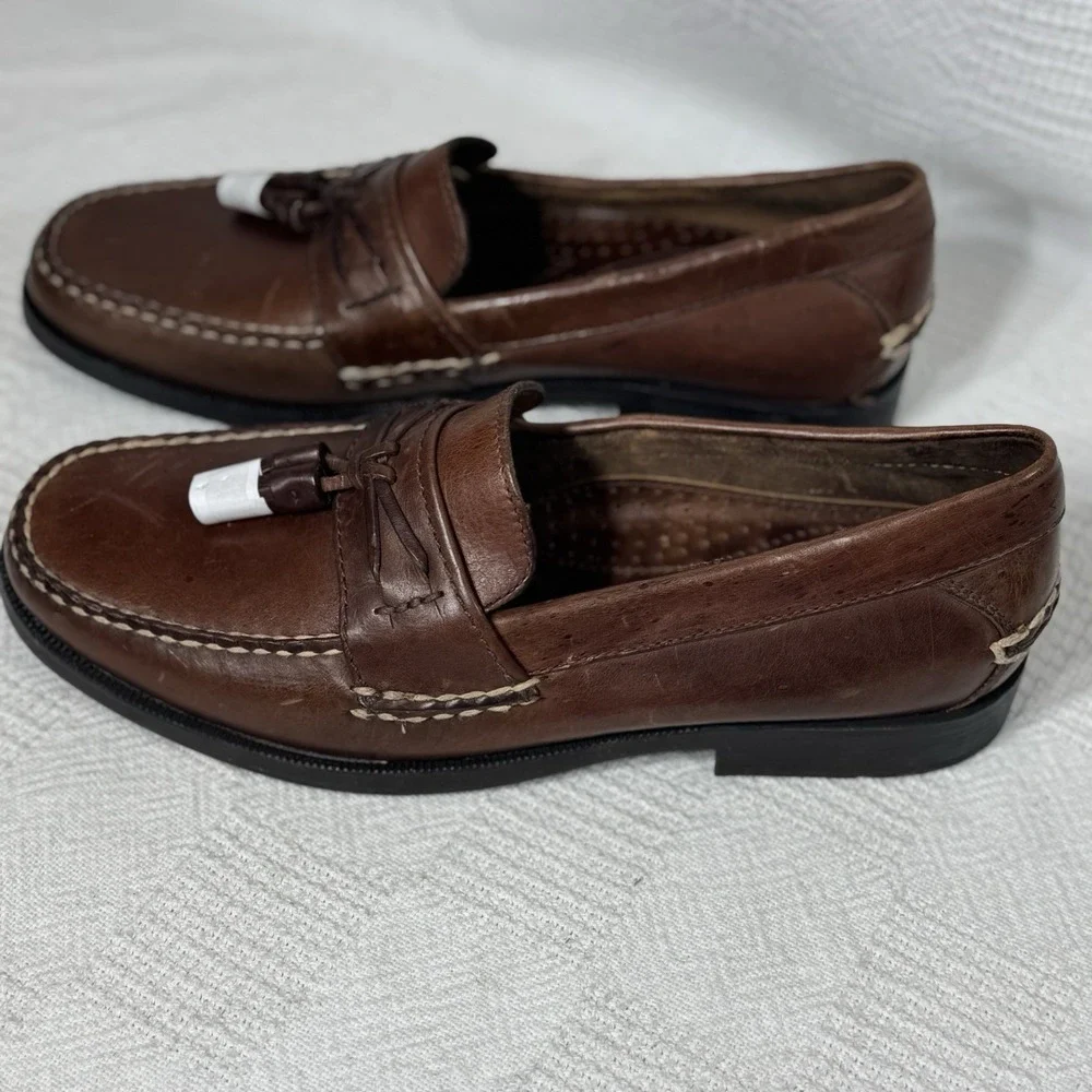 Eastland Men's‎ Classic Brown New Leather Loafers Size 10D Casual Dress Shoes